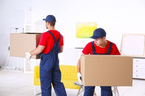 Van loading safety preparation for a moving service