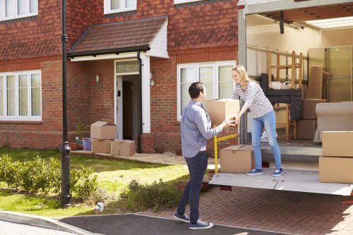 Packing boxes and moving supplies for a home move in Finsbury Park