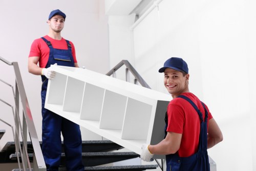 Commercial moving team planning an office relocation in Finsbury Park