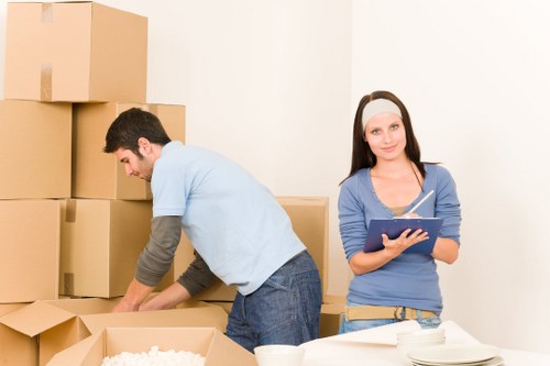 Risk assessment being applied before loading a van