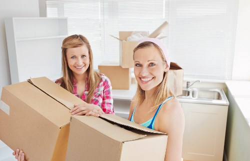 Student belongings being moved to storage from a Finsbury Park property